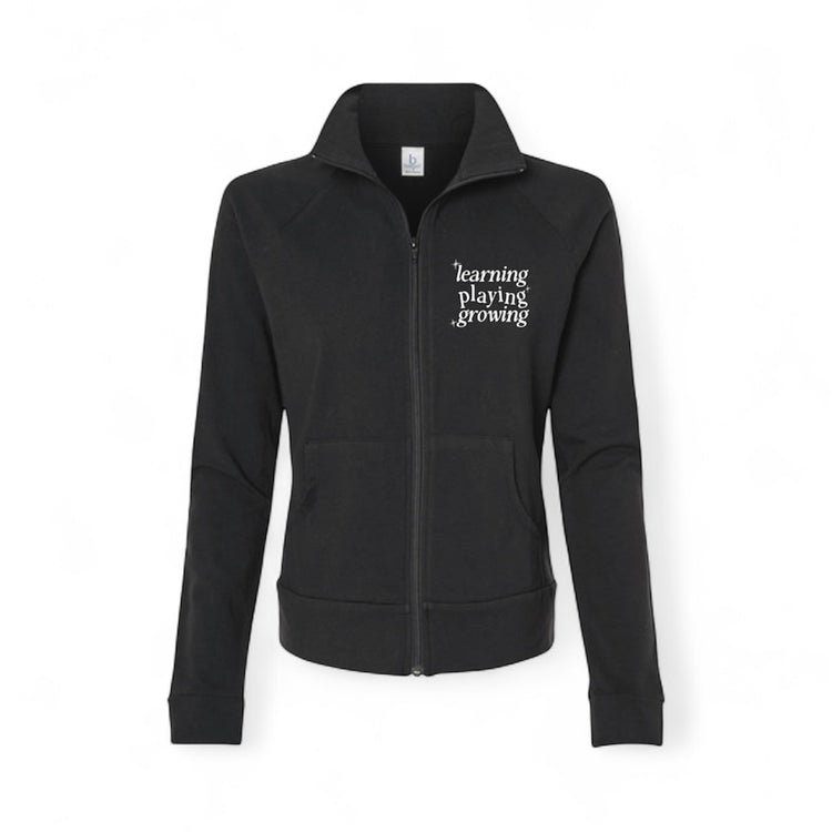 *PREORDER* full-zip embroidered learning playing growing