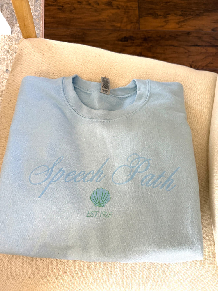 speech path clam crewneck