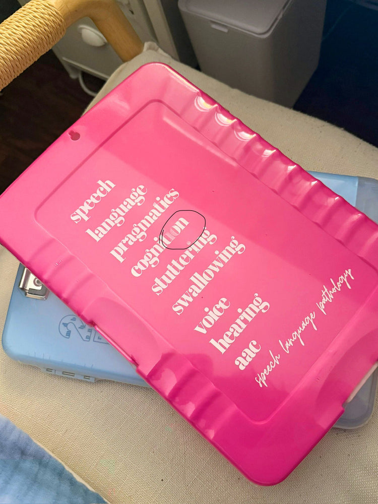 developmental norms storage clipboard - slight imperfections (sample sale)