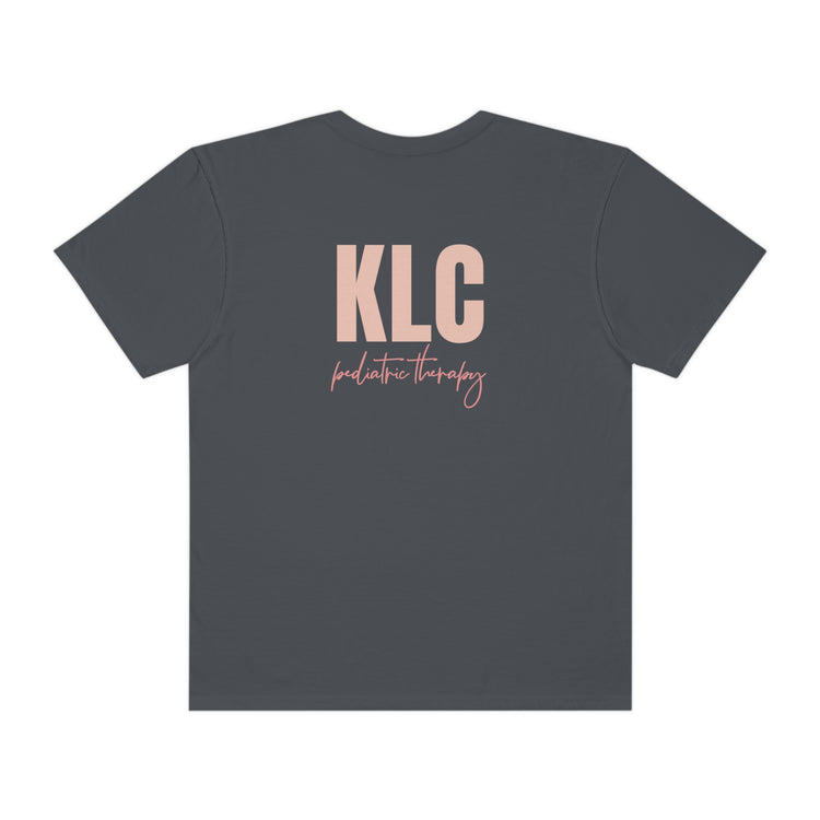 Custom Company Comfort Colors Tee with Logo and @beetheslp design