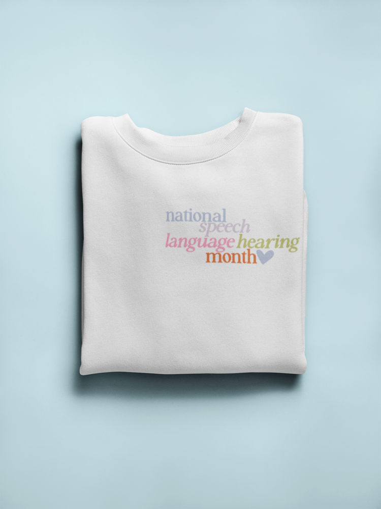 NSLHM heart colorful crewneck