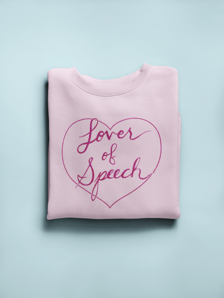 lover of speech crewneck