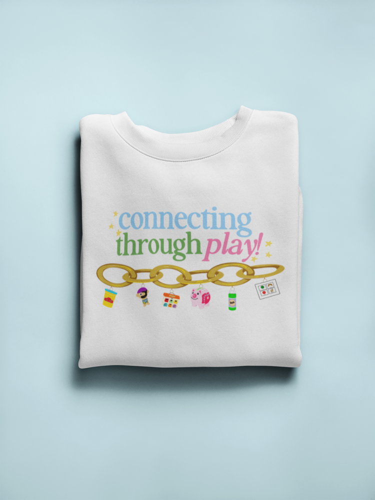 connecting through play chain crewneck