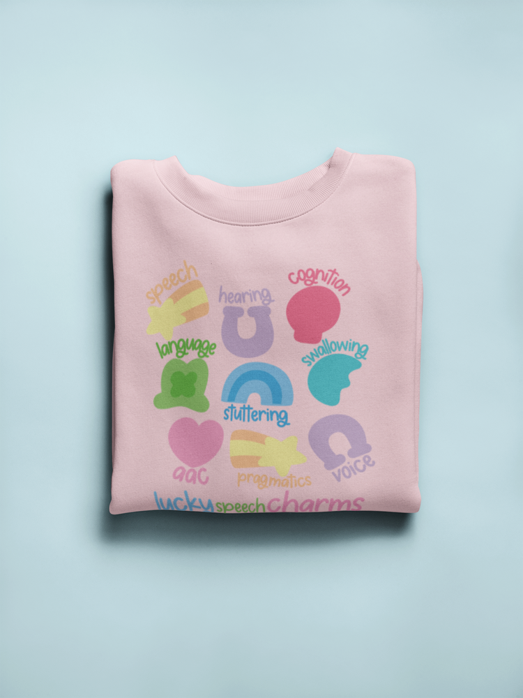 lucky speech charms crewneck