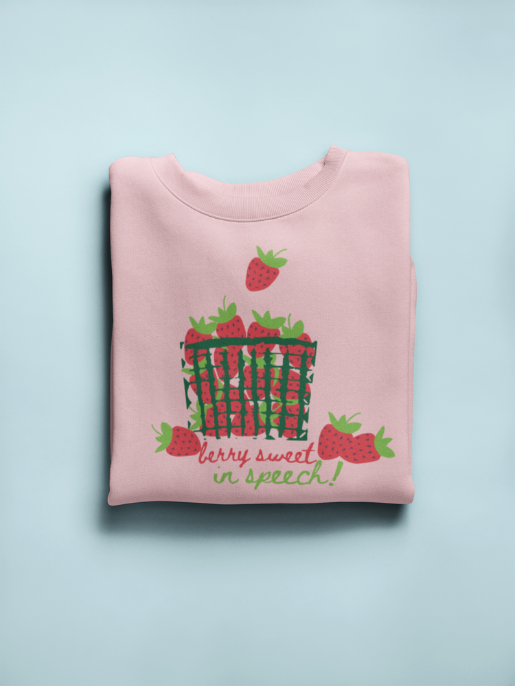berry sweet in speech! crewneck
