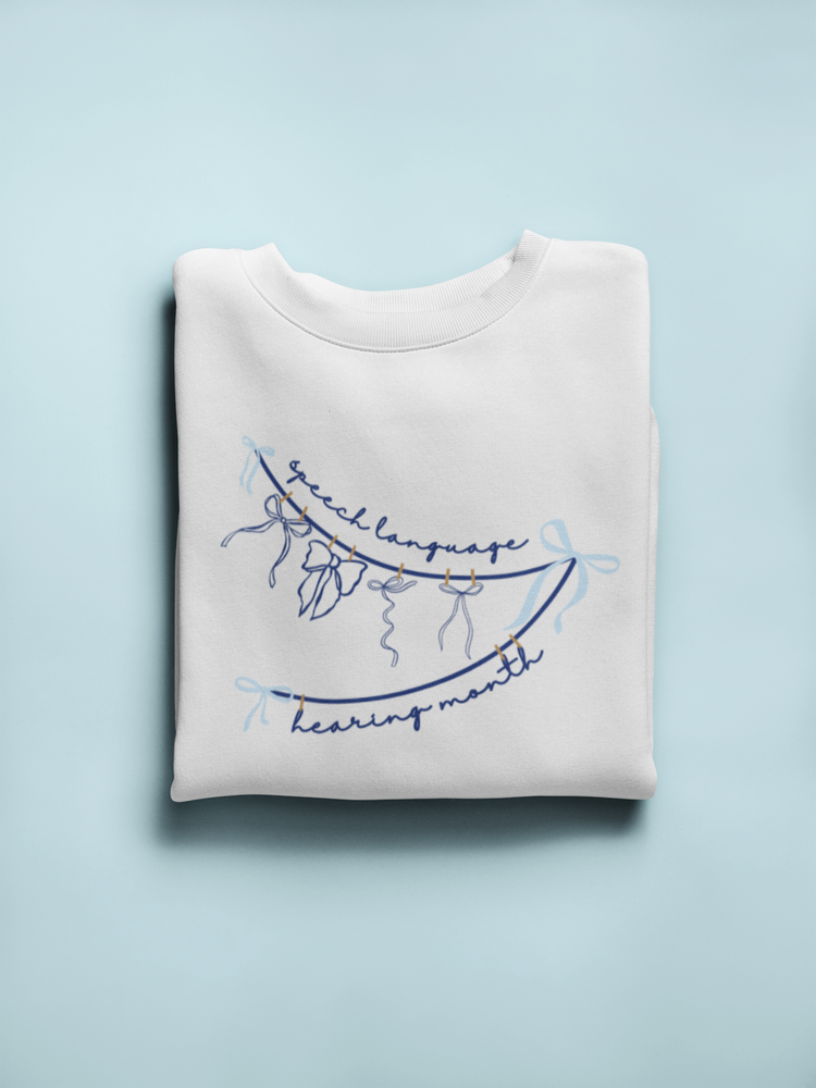 NSLHM bow clothespin crewneck