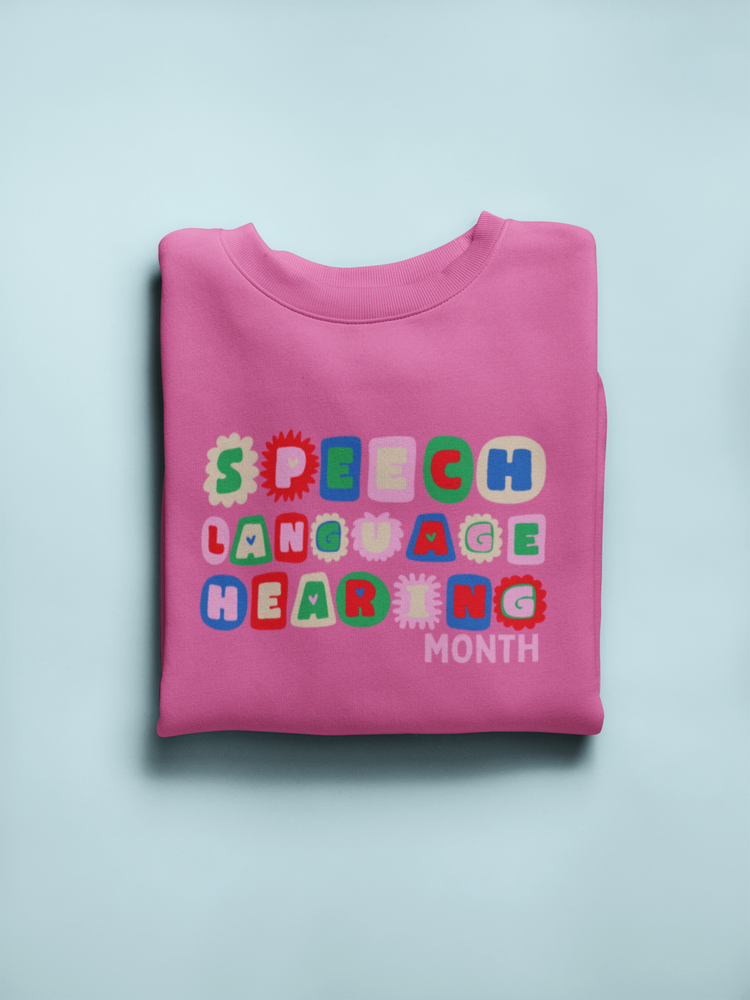NSLHM block letters crewneck
