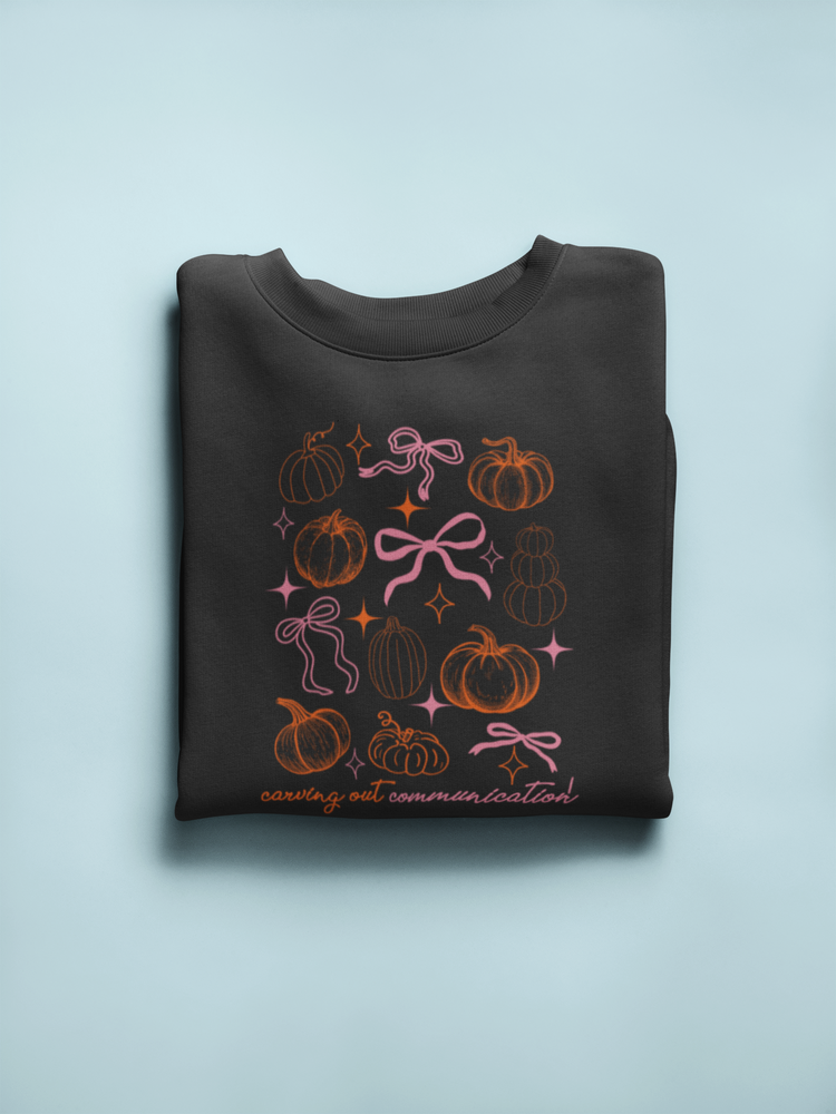 carving out communication! crewneck
