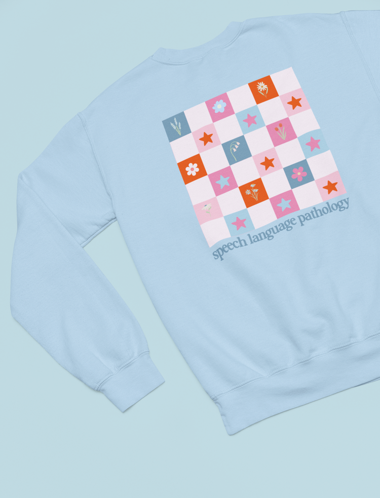 bloom in speech flowers crewneck