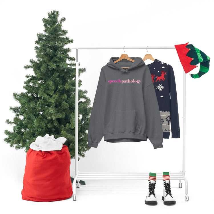 simple speech pathology pink hoodie