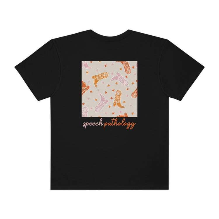 speech pathology howdy y'all comfort colors tee