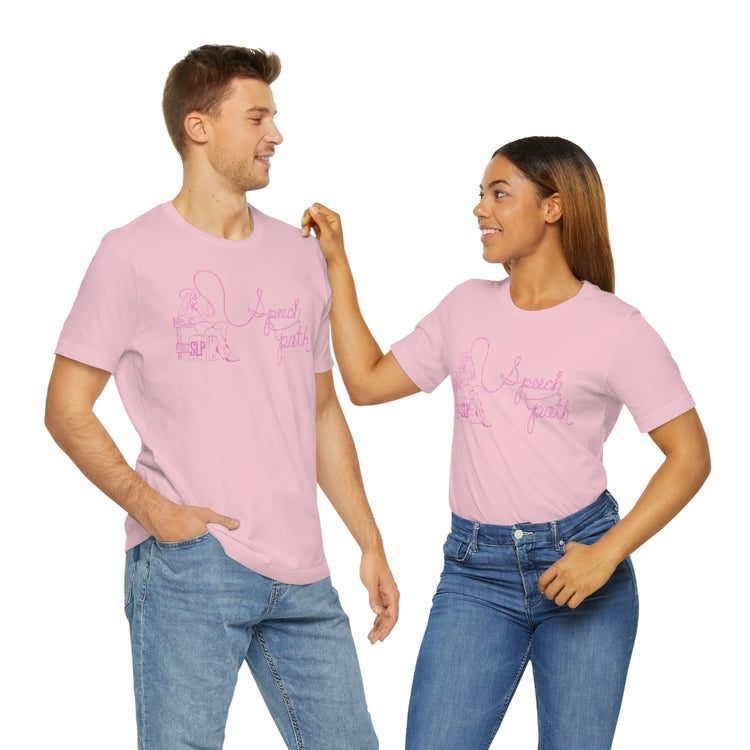 cowgirl rope speech path short sleeve tee
