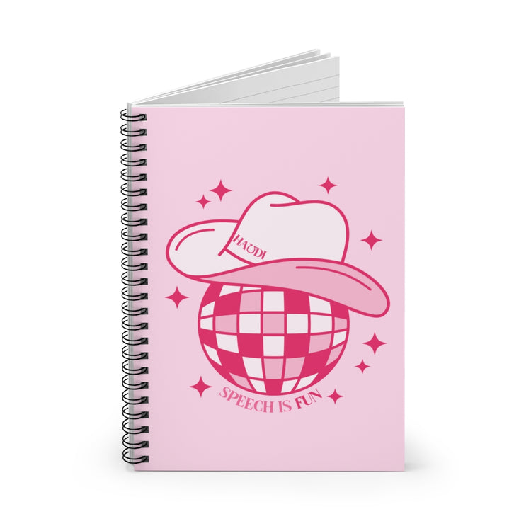 cowboy disco speech is fun notebook