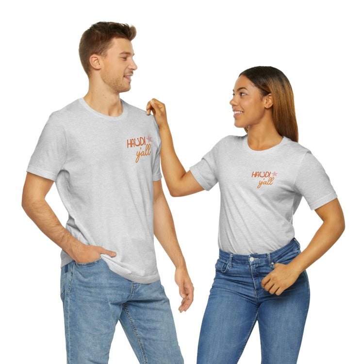 speech pathology howdy y'all short sleeve tee