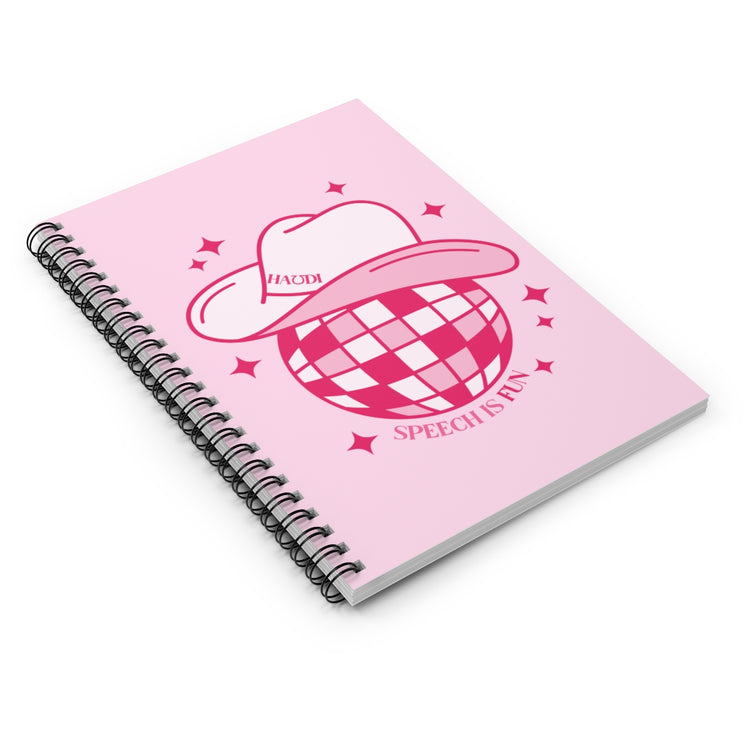 cowboy disco speech is fun notebook