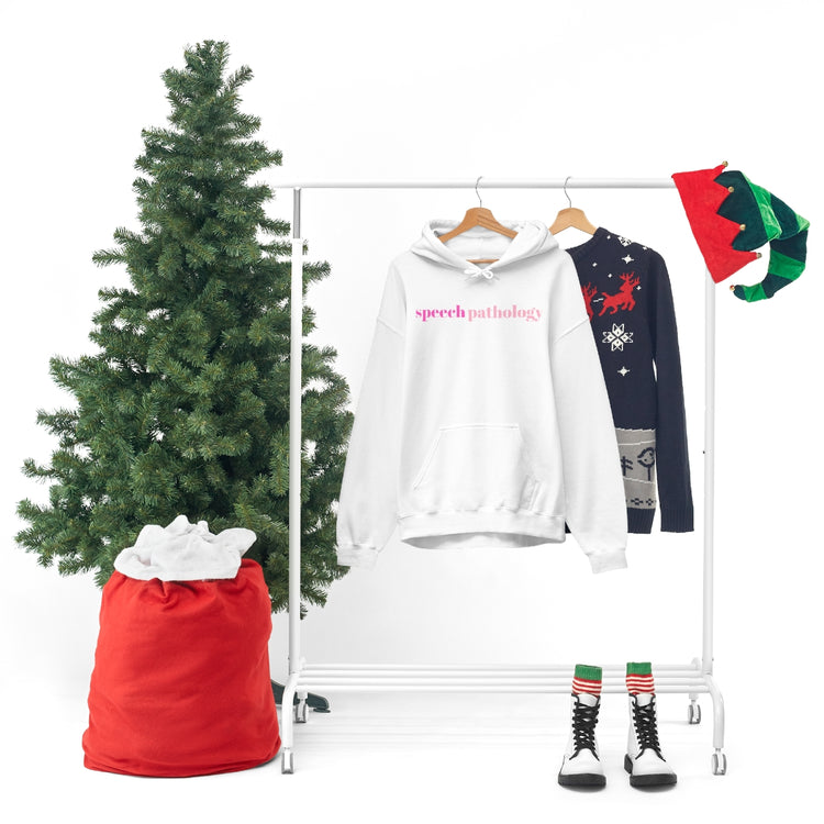 simple speech pathology pink hoodie