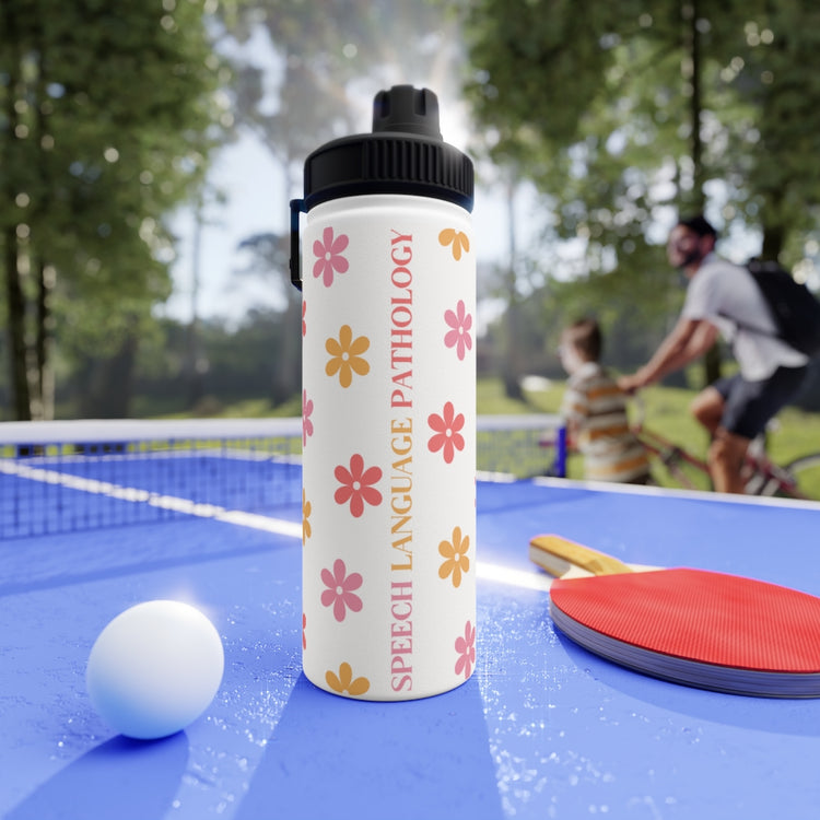 SLP scope flower stainless steel water bottle 18 oz