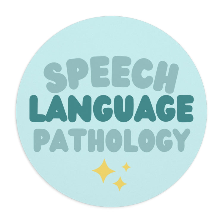 speech language pathology blue block mouse pad