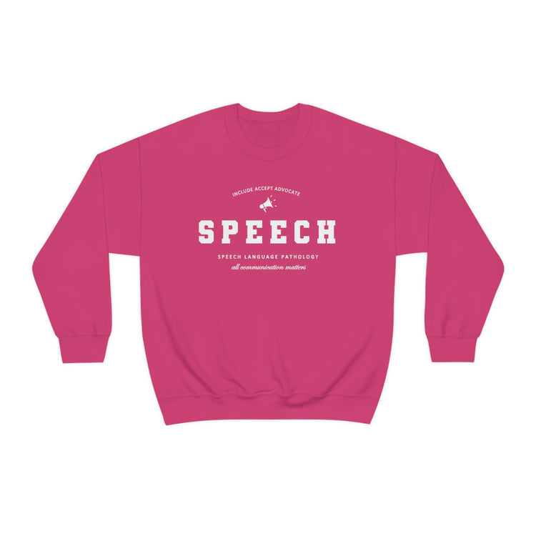 SPEECH varsity simple crewneck