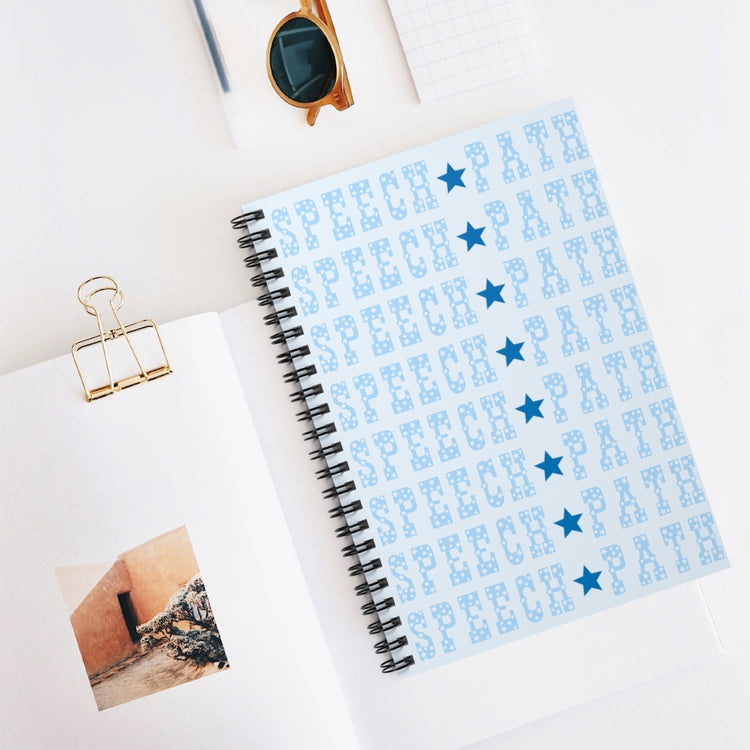 speech path blue western star notebook