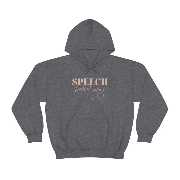 speech pathology neutral and purple hoodie