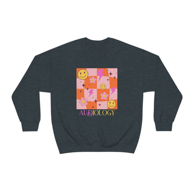 smiley disco audiology crewneck
