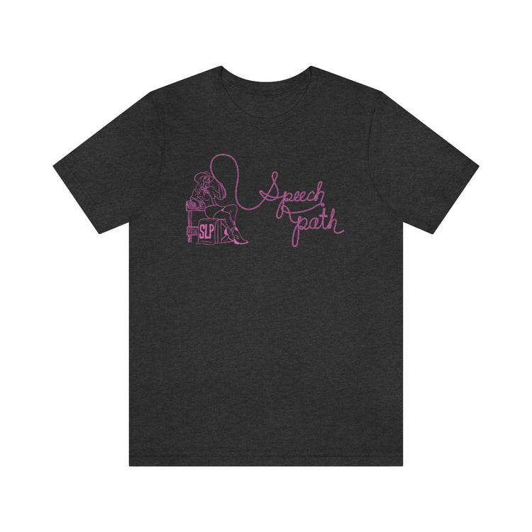 cowgirl rope speech path short sleeve tee