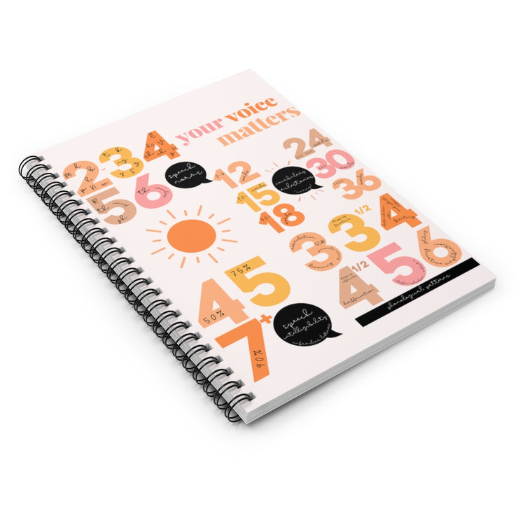SLP norms notebook - ruled line