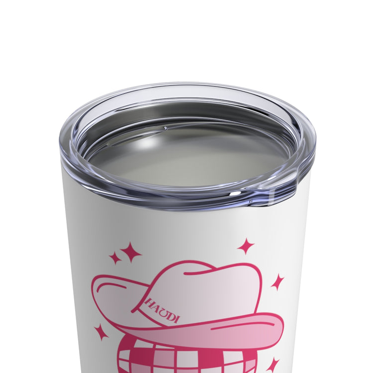 cowboy disco speech is fun 10oz tumbler