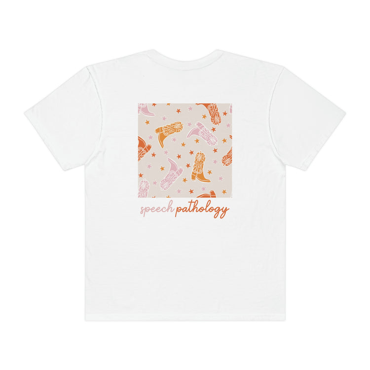 speech pathology howdy y'all comfort colors tee