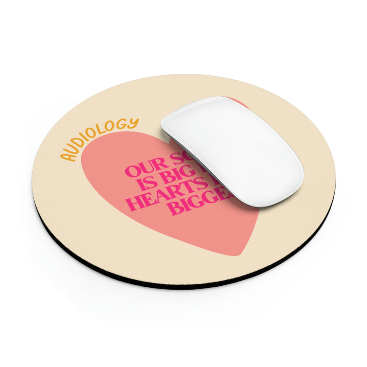 audiology heart scope mousepad