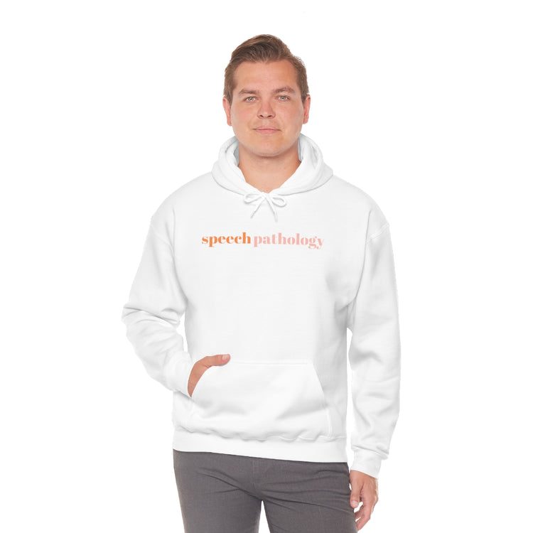 simple speech pathology orange hoodie