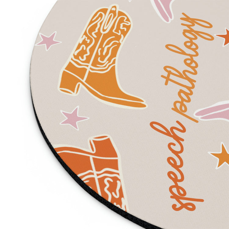 speech pathology boots mouse pad