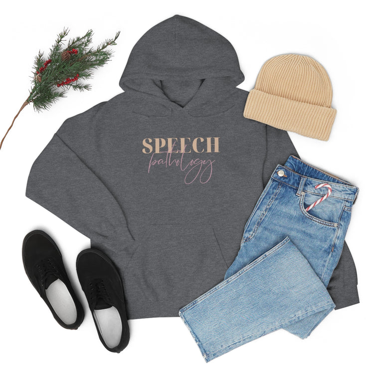 speech pathology neutral and purple hoodie