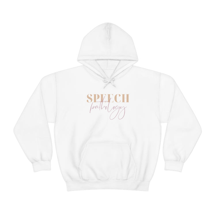 speech pathology neutral and purple hoodie
