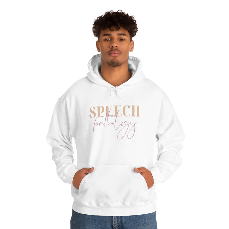 speech pathology neutral and purple hoodie