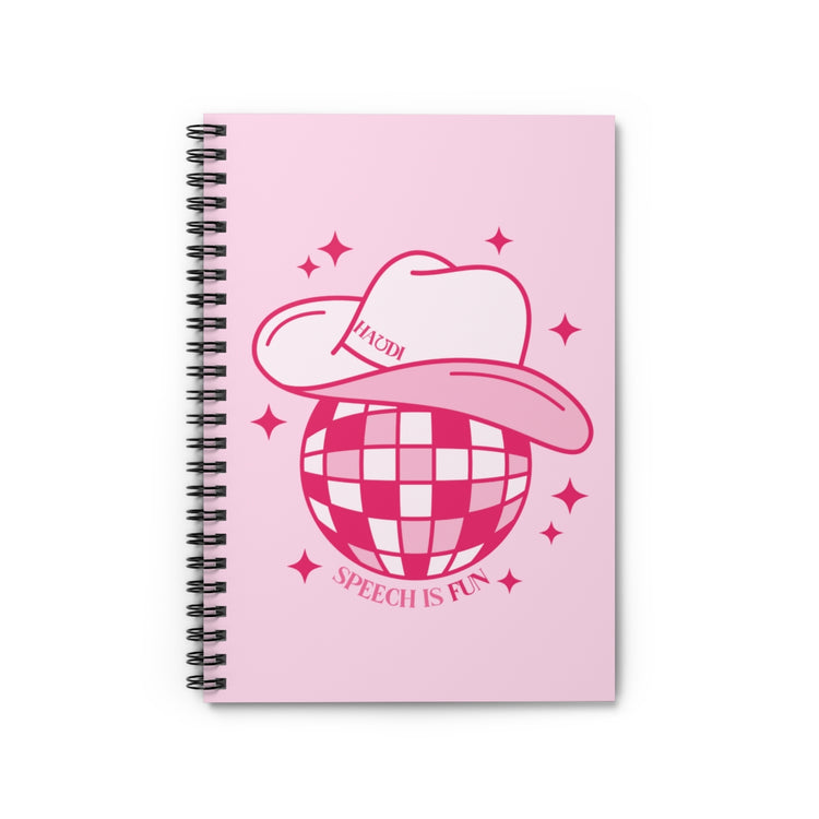 cowboy disco speech is fun notebook