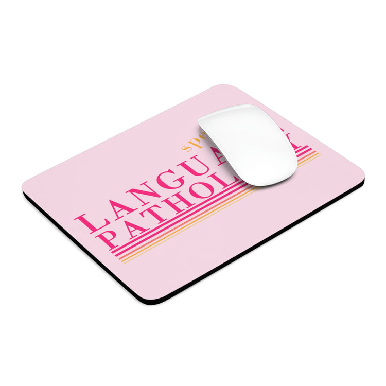 speech pathology lines pink mousepad