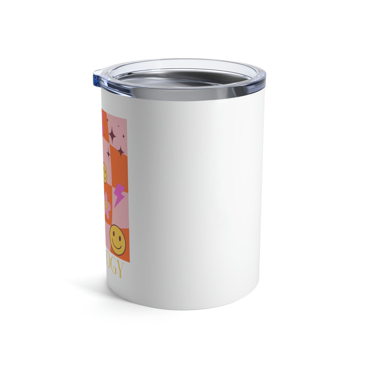 smiley disco audiology 10oz tumbler