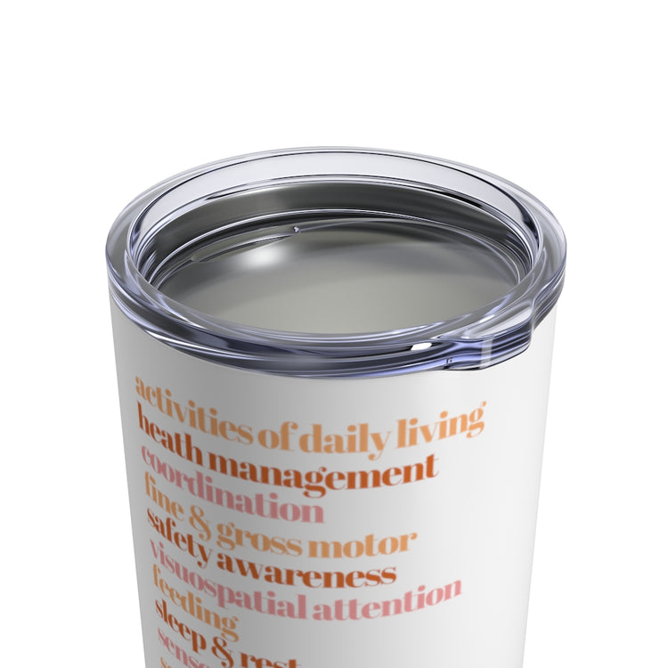 OT scope of practice tumbler - orange 10oz