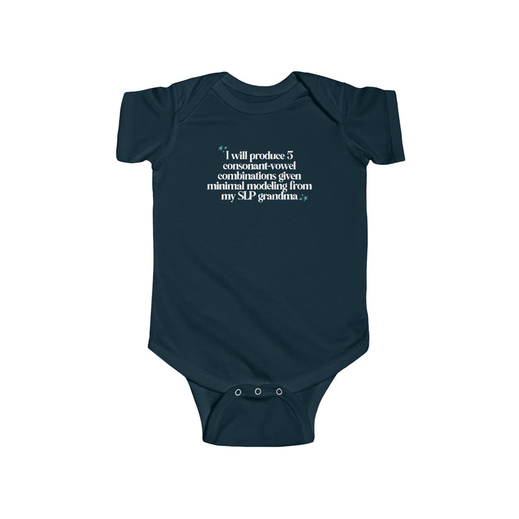 SLP GRANDMA JERSEY FIT ONESIE - CV COMBINATIONS