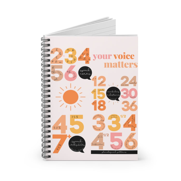 SLP norms notebook - ruled line