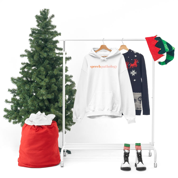 simple speech pathology orange hoodie