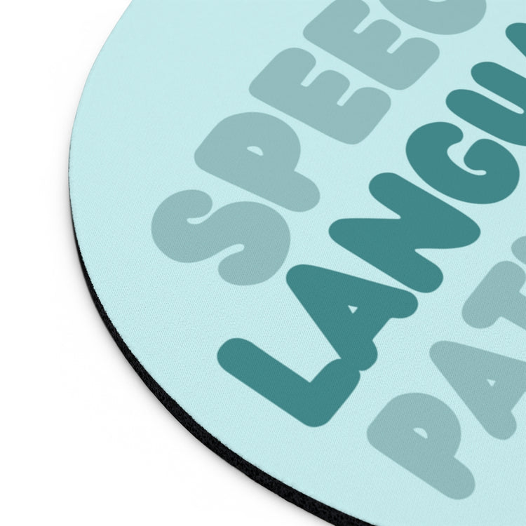 speech language pathology blue block mouse pad