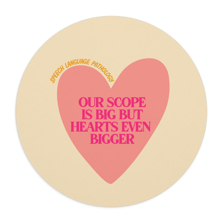slp heart scope mousepad