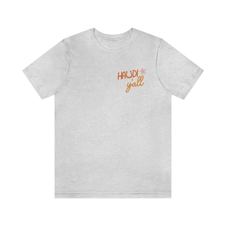 speech pathology howdy y'all short sleeve tee