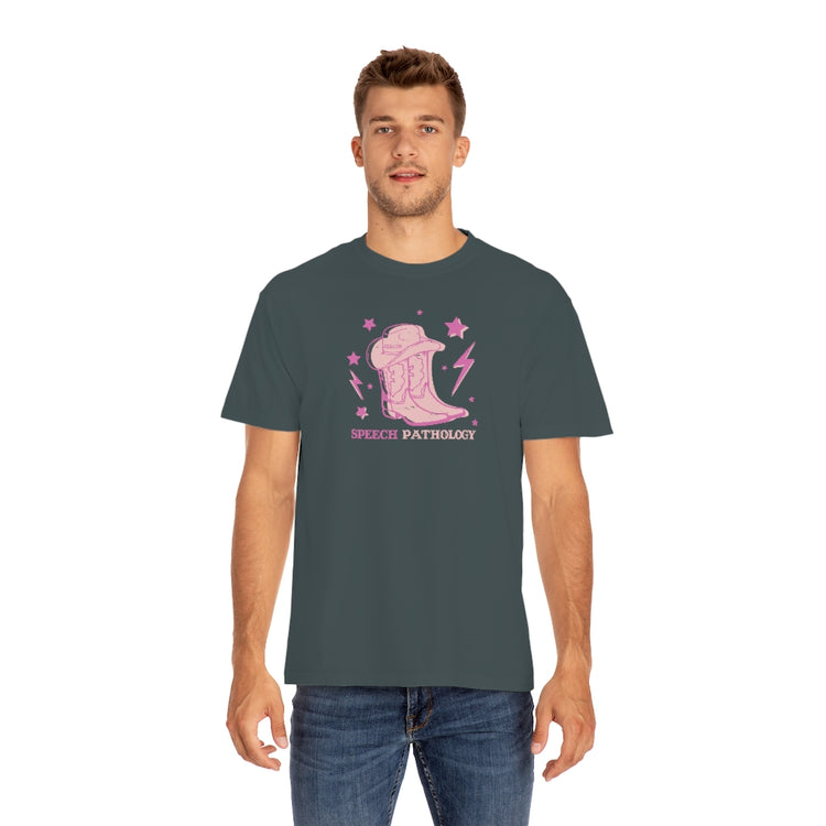 cowboy boots speech path comfort colors tee