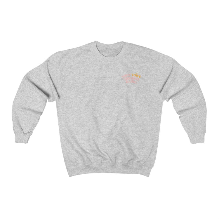 your voice matters to me corner SLP crewneck