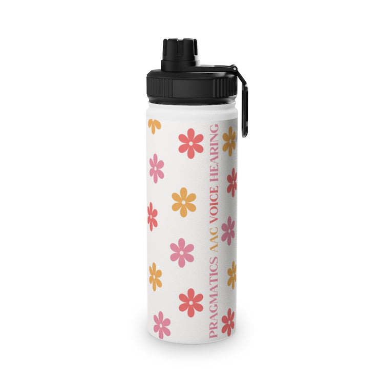 SLP scope flower stainless steel water bottle 18 oz