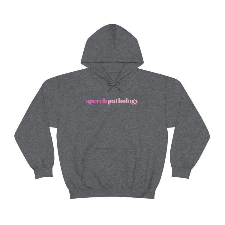 simple speech pathology pink hoodie